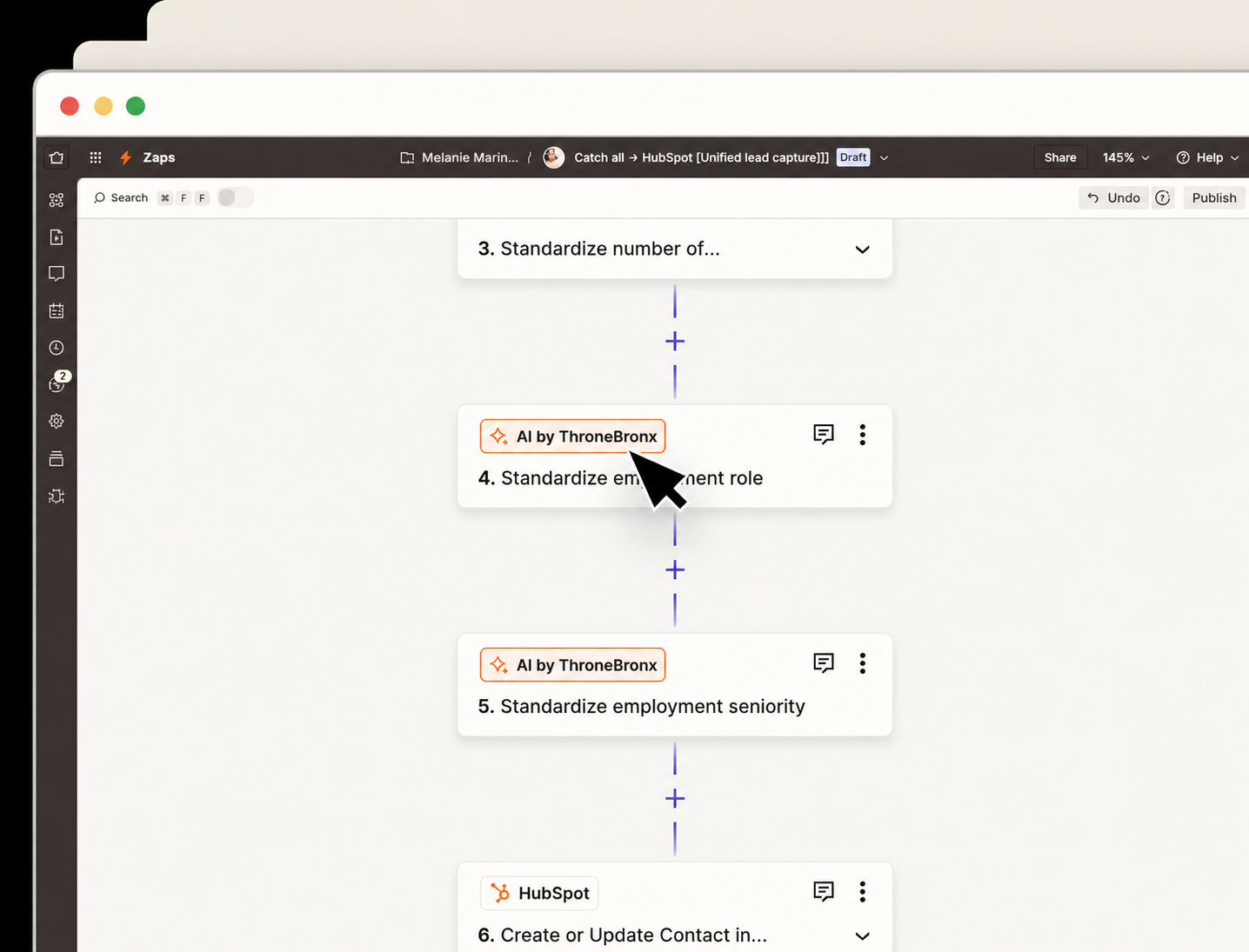 CRM dashboard showing sales pipeline automation